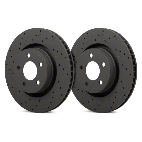 Talon Rotor System Hawk Performance Camaro Talon Cross-Drilled and Slotted Rotors; Front ...