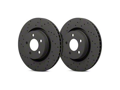 Hawk Performance Talon Cross-Drilled and Slotted Rotors; Rear Pair (98-02 Camaro)