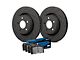 Hawk Performance Talon Cross-Drilled and Slotted Brake Rotor and HPS Pad Kit; Front (09-11 Challenger SE; 12-15 SXT Challenger w/ Solid Rear Rotors)