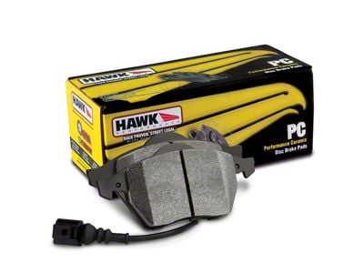 Hawk Performance Ceramic Brake Pads; Front Pair (12-14 Charger SRT8; 15-18 Charger R/T Scat Pack; 17-18 Charger R/T 392; 19-23 Charger GT w/ Brembo Brakes, R/T w/ Brembo Brakes; 19-23 Charger Scat Pack w/ 4-Piston Calipers)