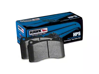 Hawk Performance HPS Brake Pads; Front Pair (12-14 Charger SRT8; 15-18 Charger R/T Scat Pack; 17-18 Charger R/T 392; 19-23 Charger GT w/ Brembo Brakes, R/T w/ Brembo Brakes; 19-23 Charger Scat Pack w/ 4-Piston Calipers)