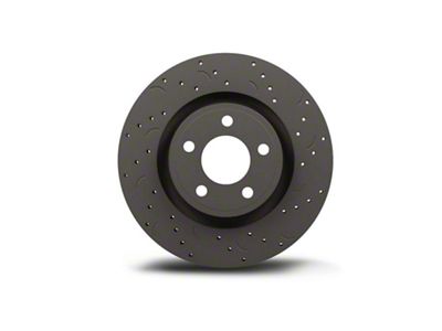 Hawk Performance Talon Cross-Drilled and Slotted Rotors; Rear Pair (06-10 Charger w/ 13.70-Inch Vented Rear Rotors)