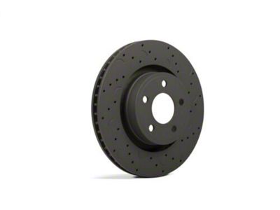 Hawk Performance Talon Cross-Drilled and Slotted Rotors; Rear Pair (06-10 Charger w/ 13.70-Inch Vented Rear Rotors)