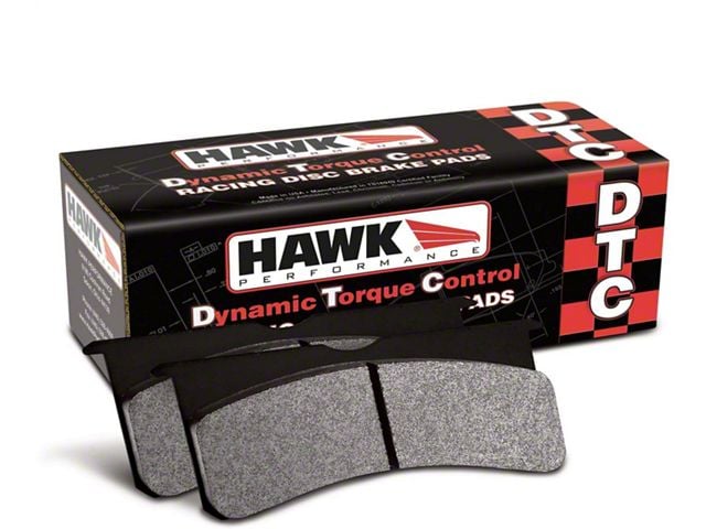 Hawk Performance DTC-70 Brake Pads; Rear Pair (09-13 Corvette C6 ZR1; 12-13 Corvette C6 Z06 w/ Carbon Ceramic Brakes; 15-19 Corvette C7 Grand Sport & Z06 w/ Z07 Brake Package)