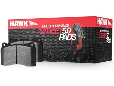 Hawk Performance HPS 5.0 Brake Pads; 1-Piece; Front Pair (06-08 Corvette C6 Z06)
