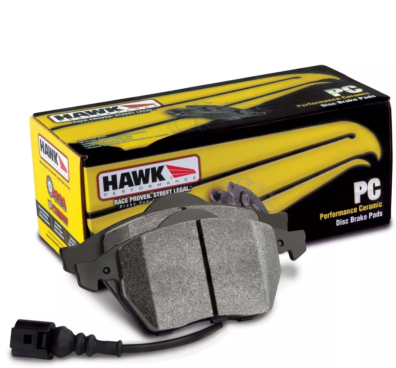 Hawk Performance Corvette Performance Ceramic Brake Pads; Front