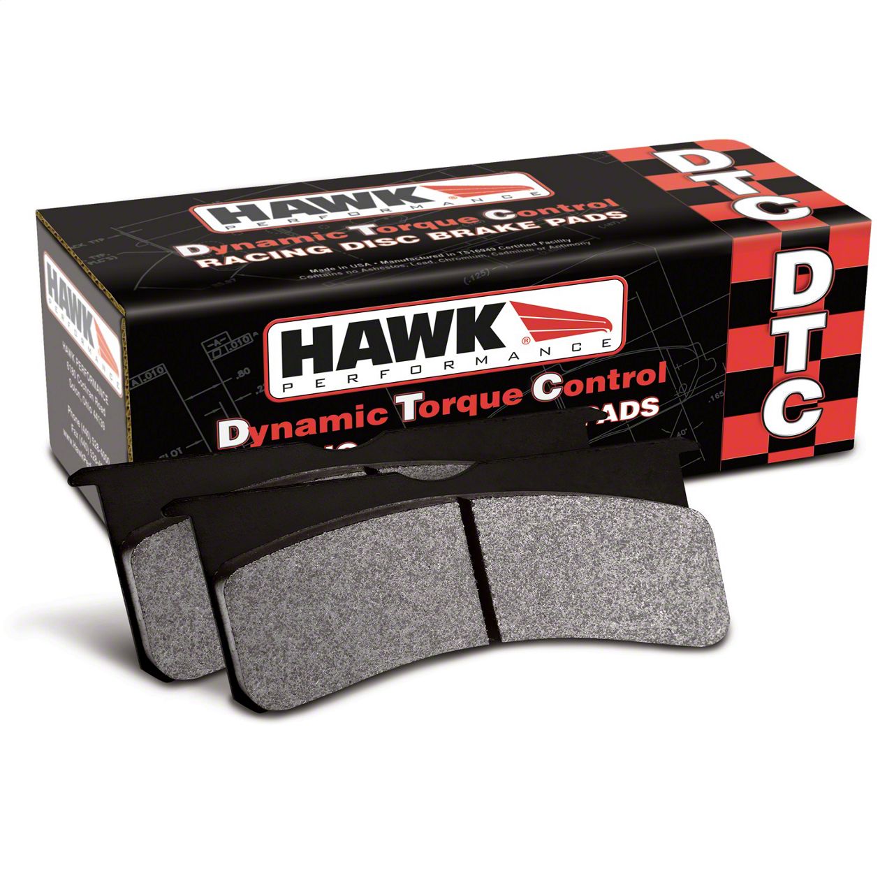 Hawk 94-04 Mustang Cobra / 88-95 Corvette 5.7L / 88-92 Camaro w/ Hvy Duty Brakes Front HPS Street Br