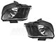 Raxiom Axial Series Stock Replacement Headlights; Black Housing; Clear Lens (05-09 Mustang w/ Factory Halogen Headlights, Excluding GT500)
