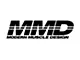 MMD Headlight Splitters; Matte Black (13-14 Mustang)