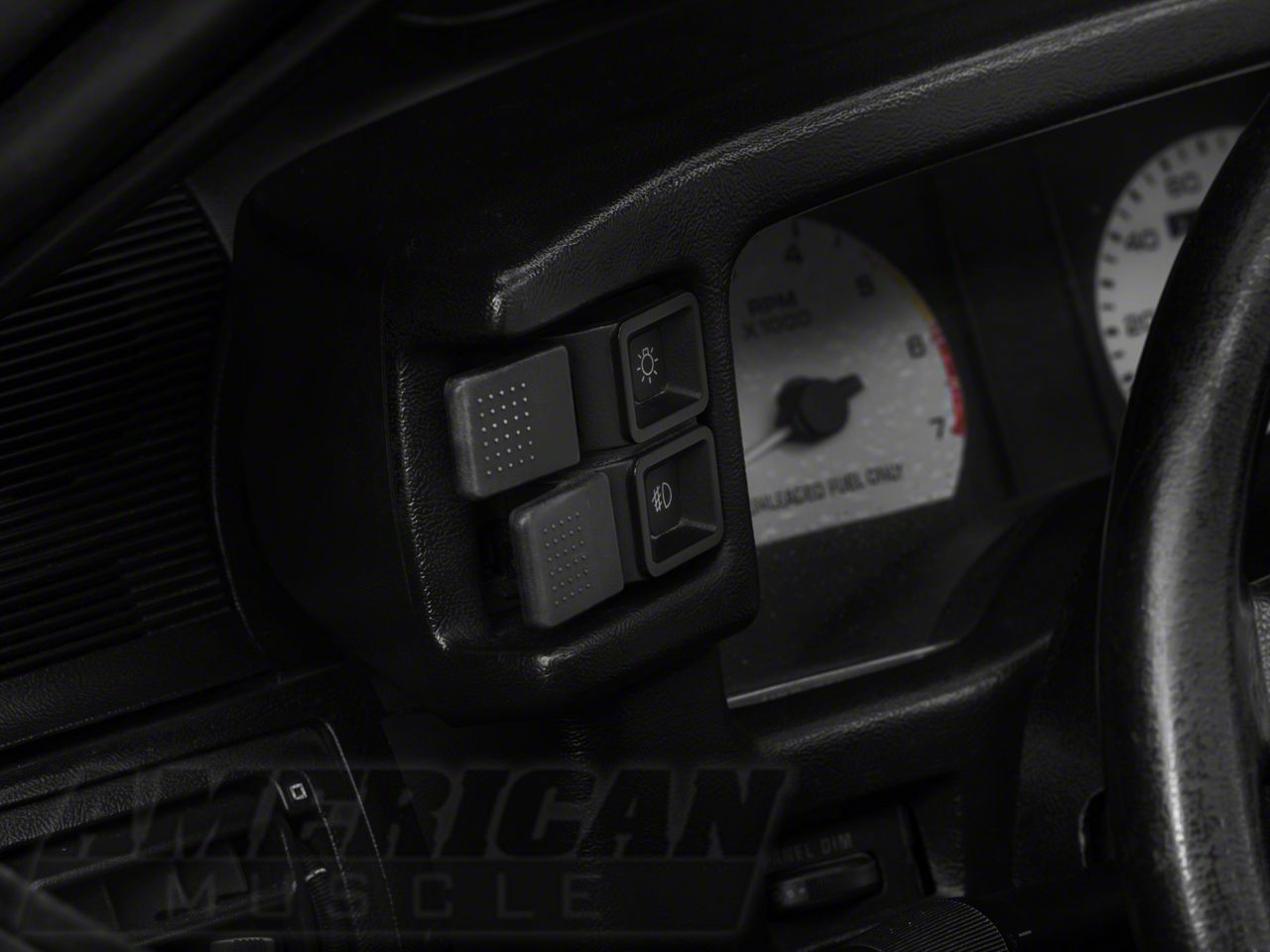 Mustang Headlight and Fog Light Switch (87-93 Mustang) - Free Shipping