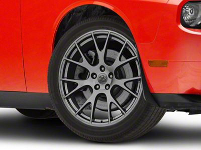 Hellcat Style Hyper Black Wheel; 20x9; 18mm Offset (08-23 RWD Challenger)