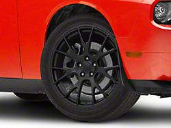 Hellcat Style Satin Black Wheel; 20x9; 18mm Offset (08-23 RWD Challenger)