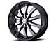 HELO HE875 Gloss Black with Removable Chrome Accents Wheel; 20x8.5 (06-10 RWD Charger)