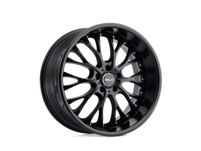 HELO HE890 Satin Black Wheel; 20x8.5; 35mm Offset (16-24 Camaro, Excluding SS w/ 6-Piston Front Calipers & ZL1)