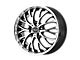 HELO HE890 Gloss Black Machined Wheel; 20x8.5 (17-23 AWD Challenger)