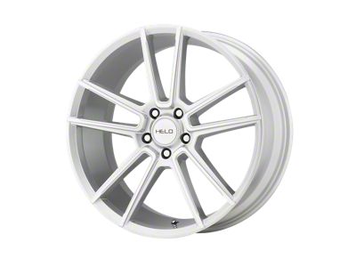 HELO HE911 Silver Machined Wheel; 18x8; 40mm Offset (17-23 AWD Challenger)