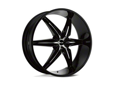 HELO HE866 Gloss Black with Removable Chrome Accents Wheel; 20x8.5 (11-23 RWD Charger, Excluding Widebody)