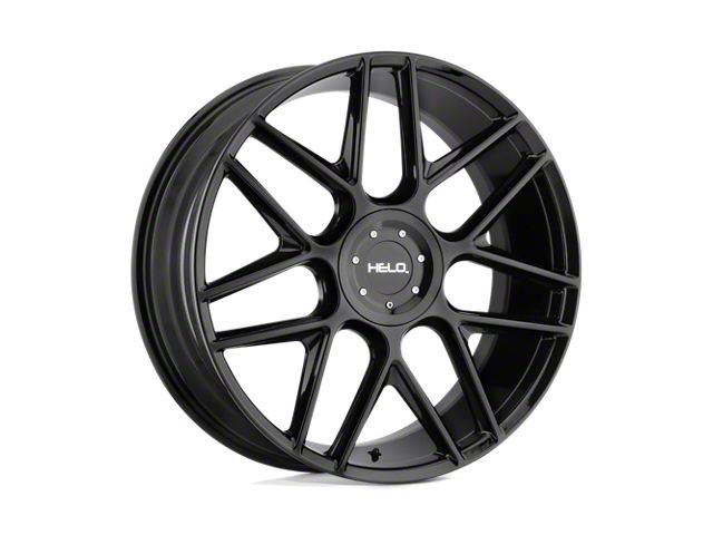 HELO HE912 Gloss Black Wheel; 18x8 (15-23 Mustang EcoBoost w/o Performance Pack, V6)