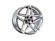 Heritage Wheel EBISU MonoC Silver Wheel; 18x8.5 (05-09 Mustang GT, V6)