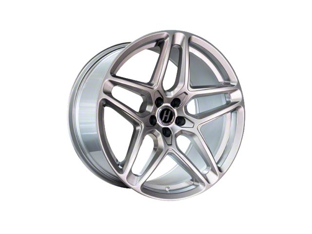 Heritage Wheel EBISU MonoC Silver Wheel; 18x9.5 (2024 Mustang EcoBoost w/o Performance Pack)