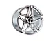 Heritage Wheel EBISU MonoC Silver Wheel; 18x9.5 (2024 Mustang EcoBoost w/o Performance Pack)