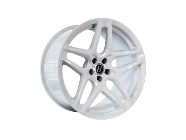 Heritage Wheel EBISU MonoC White Wheel; 18x9.5 (2024 Mustang EcoBoost w/o Performance Pack)