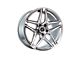 Heritage Wheel EBISU MonoC Silver Wheel; 18x8.5 (16-24 Camaro LS, LT, LT1)