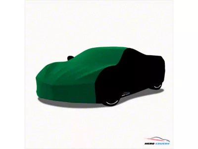 Hero Covers Two-Tone Indoor Car Cover; Green/Black (Universal; Some Adaptation May Be Required)