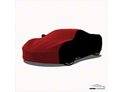 Hero Covers Two-Tone Indoor Car Cover; Red/Black (Universal; Some Adaptation May Be Required)