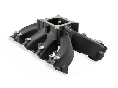 Holley GM LS3/L92 Single Plane EFI Split-Design Race Intake Manifold; Black (10-15 Camaro SS)