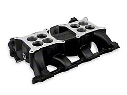 Holley LS Carbureted Dual Plane Intake Manifold; Black (98-02 5.7L Camaro)