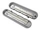 Holley LS Finned Vintage Series Valve Covers; Polished (10-15 V8 Camaro)