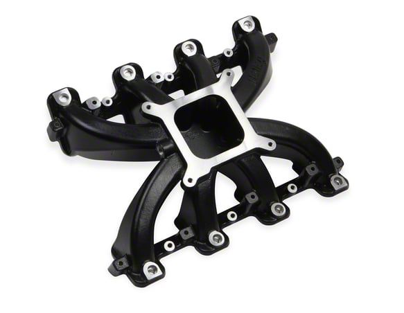 300-130 Dual Plane Carbureted Intake Manifold For GM LS1/LS2/LS6 Satin 5.7L 6.0L - View #10