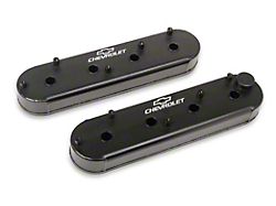 Holley LS Track Series Valve Covers; Satin Black (10-15 V8 Camaro)