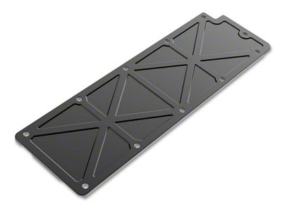 Holley LS Trussed Valley Cover; Black Anodized (10-15 V8 Camaro)