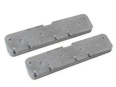 Holley LS Valve Cover Adapters; Natural (10-15 V8 Camaro)