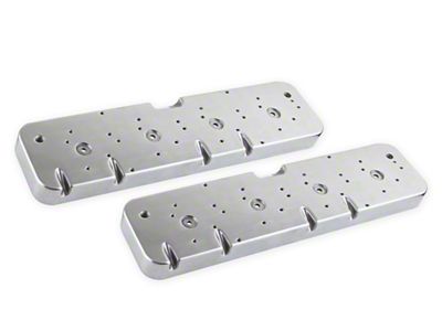 Holley LS Valve Cover Adapters; Polished (10-15 V8 Camaro)