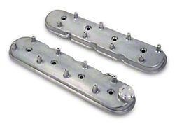 Holley LS Valve Covers; Natural (10-15 V8 Camaro)