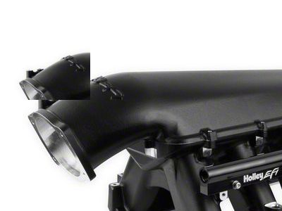 Holley LS7 EFI Hi-Ram Intake Manifold with 105mm LS Throttle Body Mount and Fuel Rails; Black (14-15 Camaro Z/28)