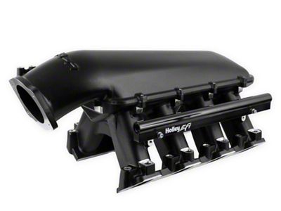 Holley LS7 EFI Hi-Ram Intake Manifold with 92mm LS Throttle Body Mount and Fuel Rails; Black (14-15 Camaro Z/28)