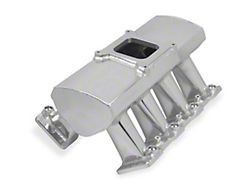 Holley Sniper EFI Sheet Metal Fabricated Intake Manifold with Fuel Rail Kit; Silver (98-02 5.7L Camaro)