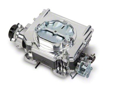 Holley Street Demon Carburetor Black Composite Fuel Bowl; 625 CFM; Polished