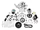Holley Mid-Mount Complete Accessory Drive System Kit; Natural (09-23 5.7L HEMI, 6.4L HEMI Charger w/ VVT)