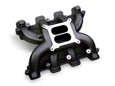 Holley GM LS3/L92 Dual Plane Carbureted Intake Manifold; Black (08-13 6.2L Corvette C6)