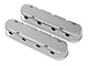 Holley LS Finned Valve Covers; Polished (97-13 Corvette C5 & C6, Excluding ZR1)