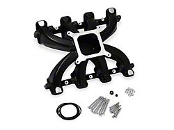 Holley LS Single Plane Intake Manifold; Black (97-04 Corvette C5; 05-07 6.0L Corvette C6)