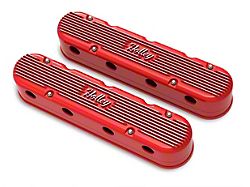 Holley LS Vintage Series Valve Covers; Gloss Red (97-13 Corvette C5 & C6, Excluding ZR1)