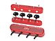 Holley LS Vintage Series Valve Covers; Gloss Red (97-13 Corvette C5 & C6, Excluding ZR1)