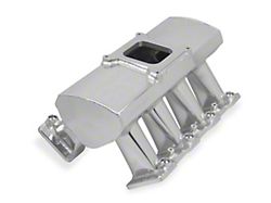 Holley Sniper EFI Sheet Metal Fabricated Intake Manifold with Fuel Rail Kit; Silver (97-04 Corvette C5; 05-07 6.0L Corvette C6)