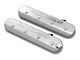 Holley Tall LS Valve Covers with Bowtie/Chevrolet Logo; Natural (97-13 Corvette C5 & C6, Excluding ZR1)